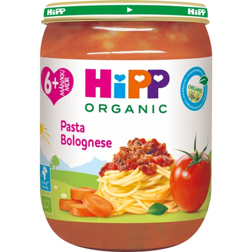 Pasta bolognese Från 6m Eko 190g Hipp