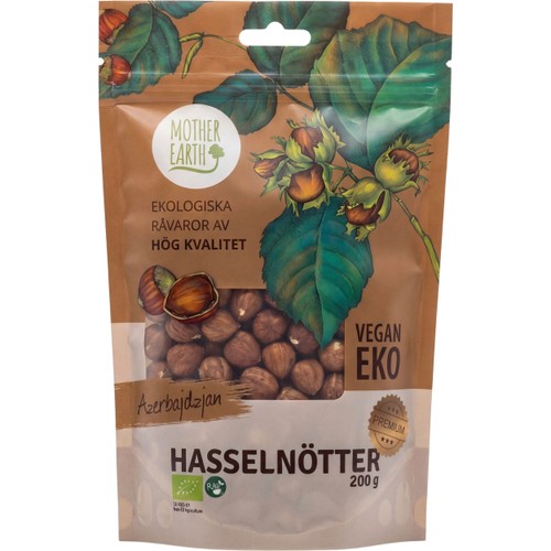 Hasselnötter Eko 200g Mother Earth
