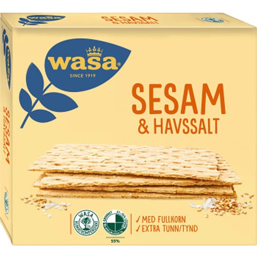 Knäckebröd Sesam Havssalt 190g Wasa