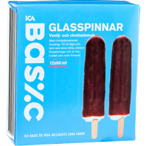 Glasspinne 12-p 456g ICA Basic