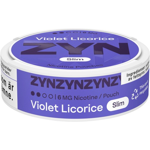 Zyn Violet Licorice Sl 6mg S2 13.6g