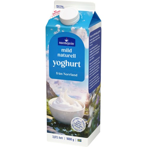 Yoghurt Naturell Mild 3% 1000g Norrmejerier