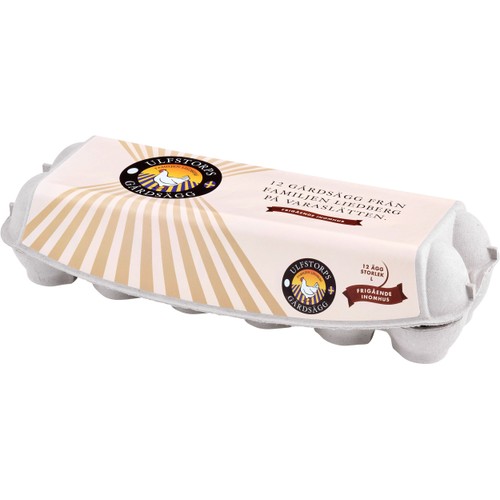 Ägg 12-pack L Frigående 12st Ulfstorps Gårdsägg