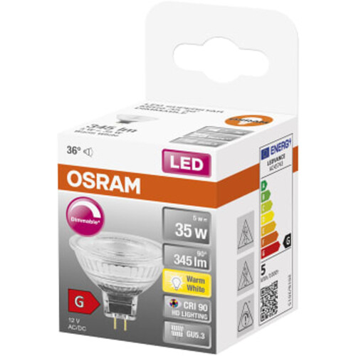 LED MR16 GU5.3 35W Dimbar Osram