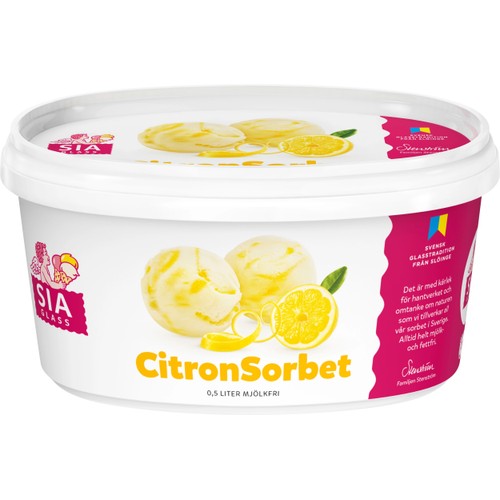Citronsorbet  500ml SIA Glass