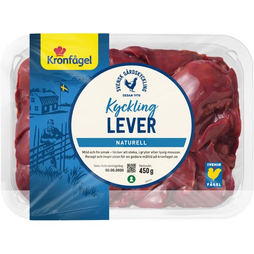 Kycklinglever 450g Kronfågel