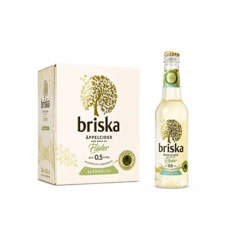 Briska Fläder Alkoholfri Hel Låda