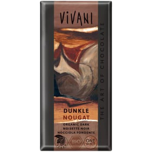 Mörkchoklad Nougat Ekologisk 100g Vivani
