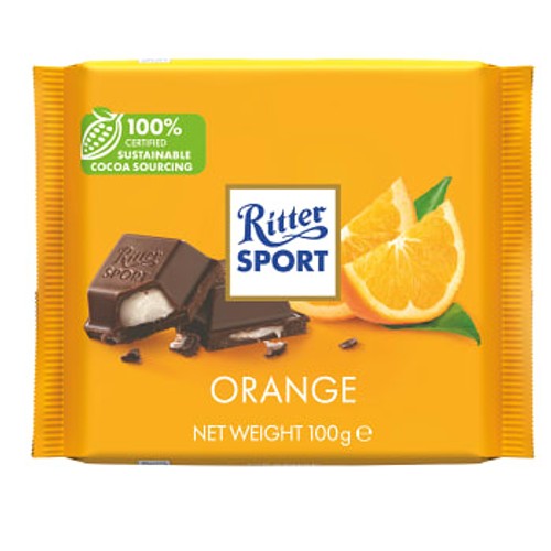 Chokladkaka Apelsin 100g Ritter