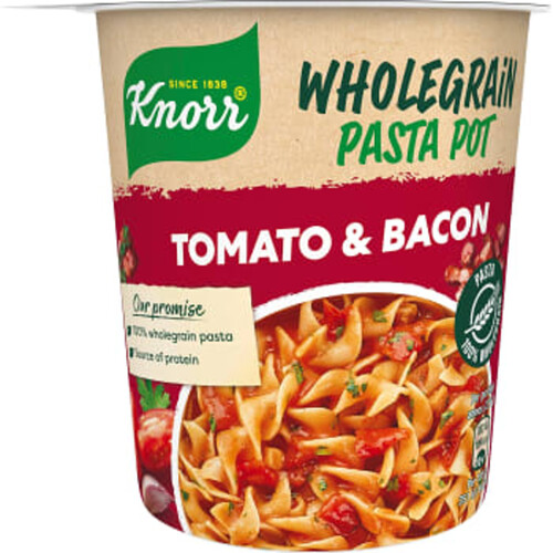 Pasta Snack Pot Tomat & Bacon 57g Knorr