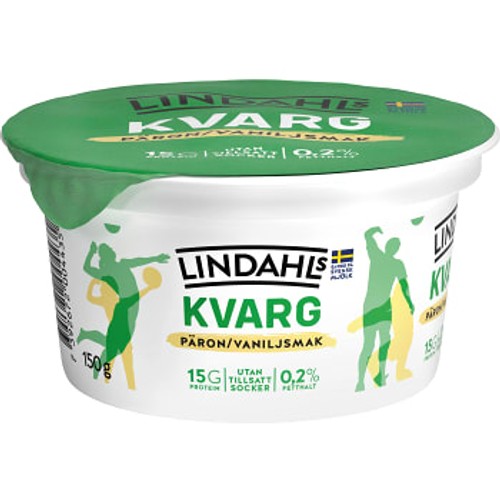 Kvarg Päron Vanilj 0,2% 150g Lindahls