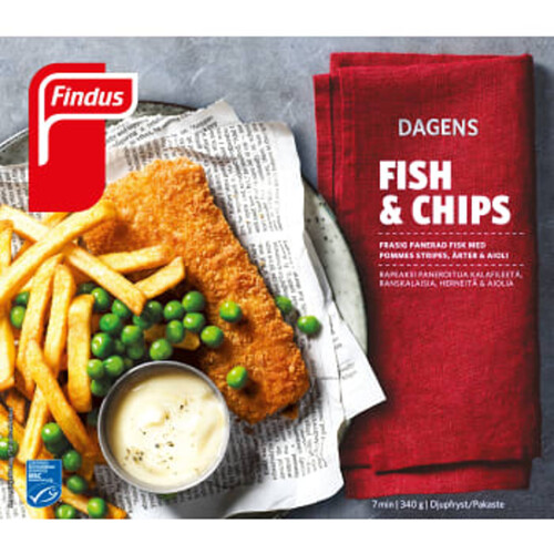 Fish & Chips MSC 340 G Findus