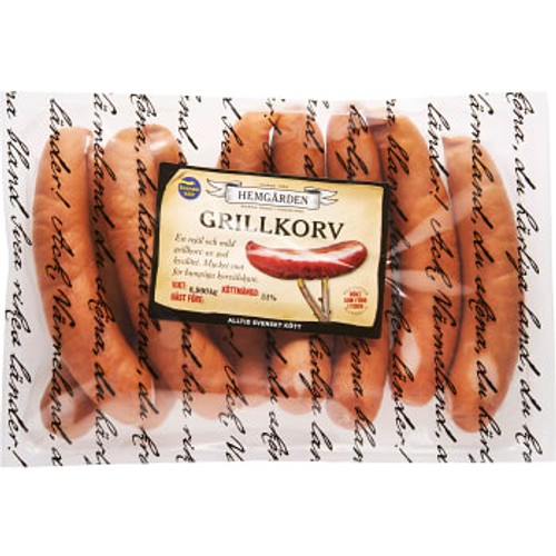 Grillkorv 900g Hemgården