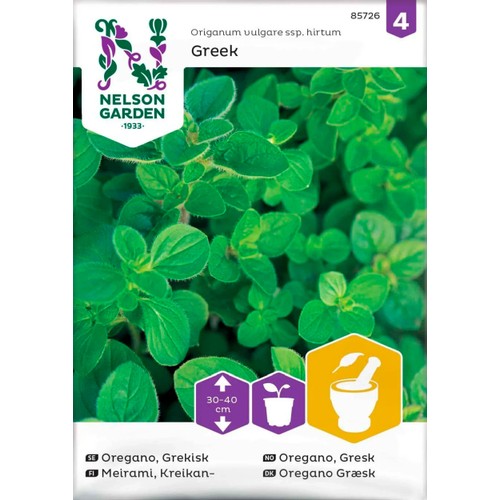 Oregano Grekisk 1-p Nelson Garden