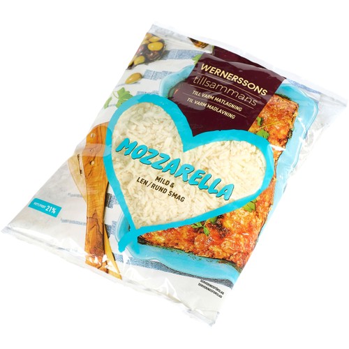 Mozzarella Riven 400g Wernerssons