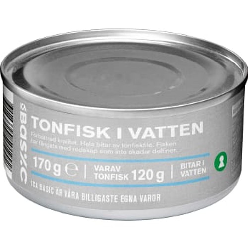 Tonfisk i vatten 170g ICA Basic
