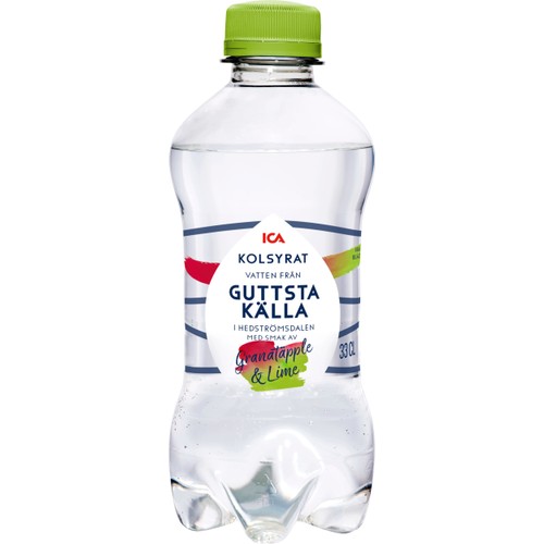 Kolsyrat Mineralvatten Granatäpple/Lime 33cl  ICA