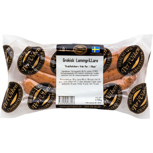 Lammgrillare Grekisk 3-pack 190g Per i Viken Chark