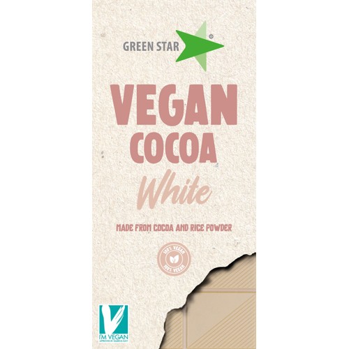 Vit Choklad Vegan 90g Green Star