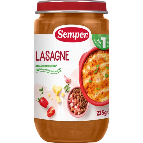 Barnmat Lasagne 1år Semper