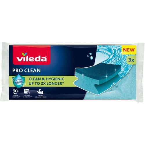 Skrubbsvamp med grepp Pro Clean 3-p Vileda