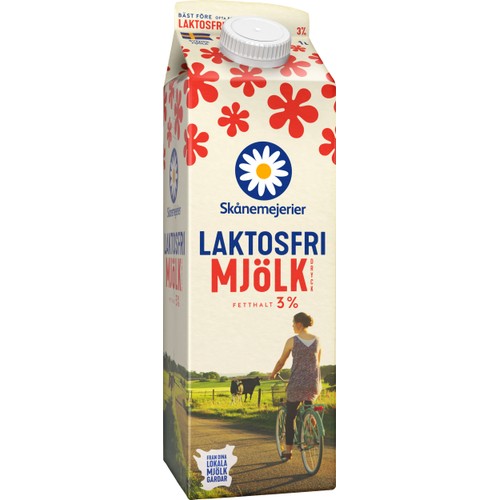 Mjölkdryck Laktosfri 3% 1l Skånemejerier