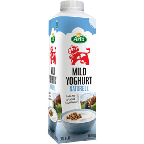 Mild Yoghurt Naturell 3% 1000g Arla Ko®
