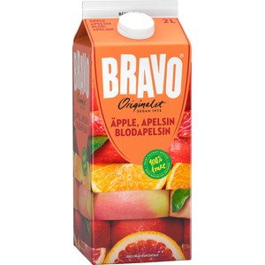 Juice Äpple Apelsin Blodapelsin 2l Bravo