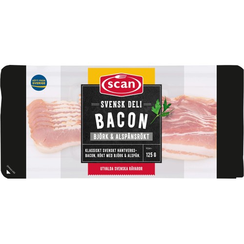 Bacon Björk och Alspånsrökt 125g Scan