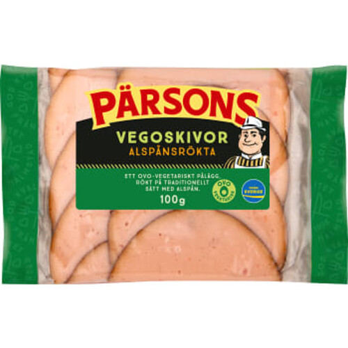 Vegoskivor Alspånsrökta 100g Pärsons