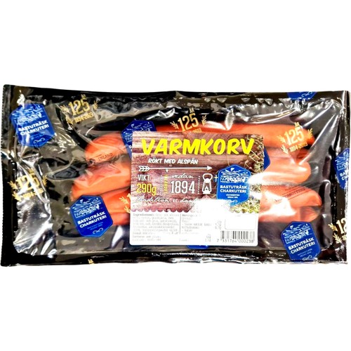 Varmkorv Liten 290g Bastuträsk Charkuteri