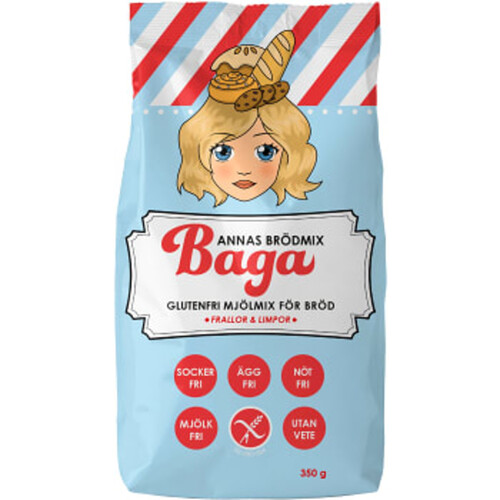 Annas Glutenfria Brödmix 350g BAGA