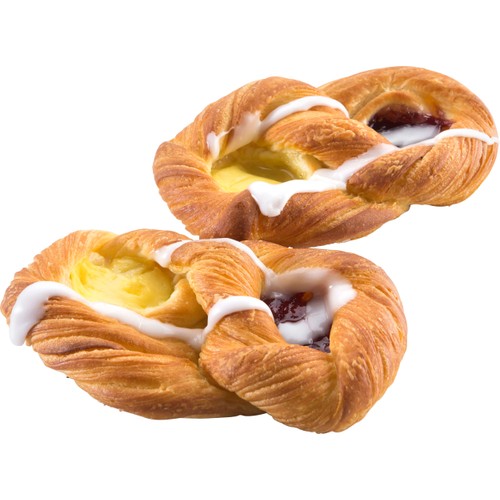 Wieneråtta med vaniljkräm och blåbärssylt