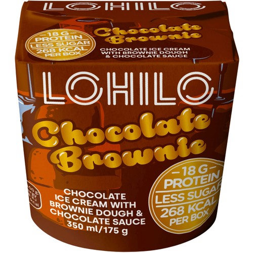 Glass Chocolate Brownie 350ml LOHILO