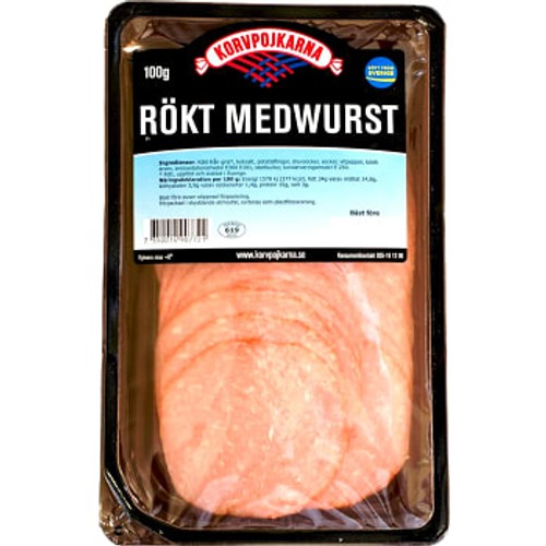 Medwurst Rökt 100g Korvpojkarna