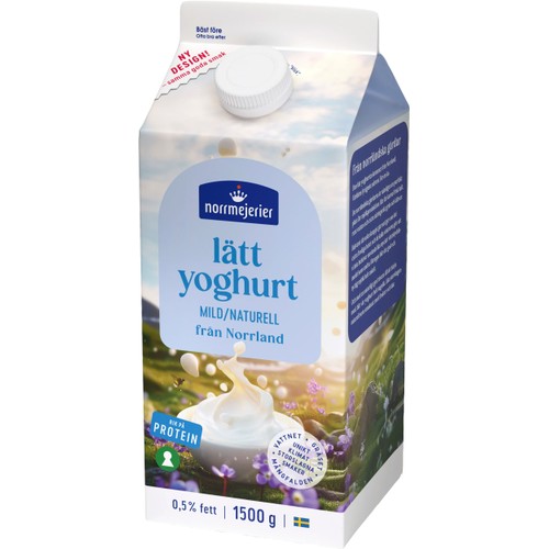 Lättyoghurt Naturell Mild 0,5% 1500g Norrmejerier