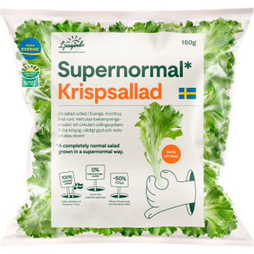 Supernormal Krispsallad 150g Supernormal Greens