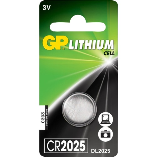 Batteri GP Aklaline Knappcell Lithium CR2025 1-p Batteristen