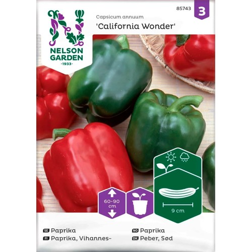 Paprika California Wonder 1-p Nelson Garden