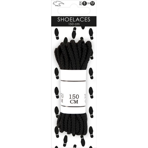 Skoband sport svart 150cm 1-p Falk