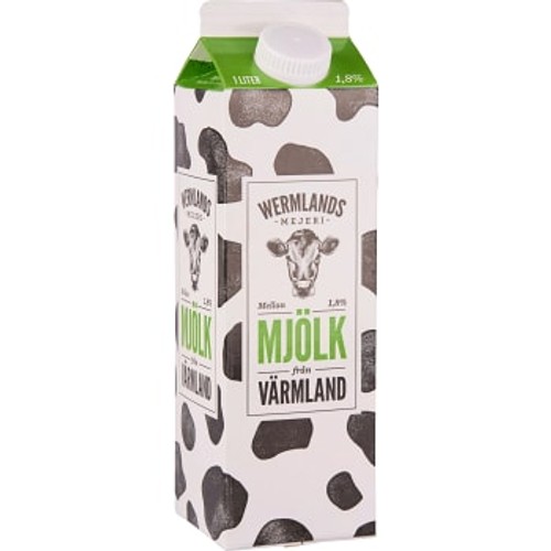 Mjölk Mellan 1,8% 1l Wermlands Mejeri