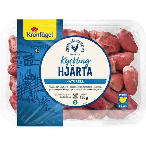 Kycklinghjärta 450g Kronfågel