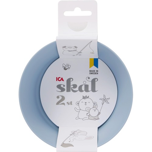 Skål 2-p sorterade färger ICA