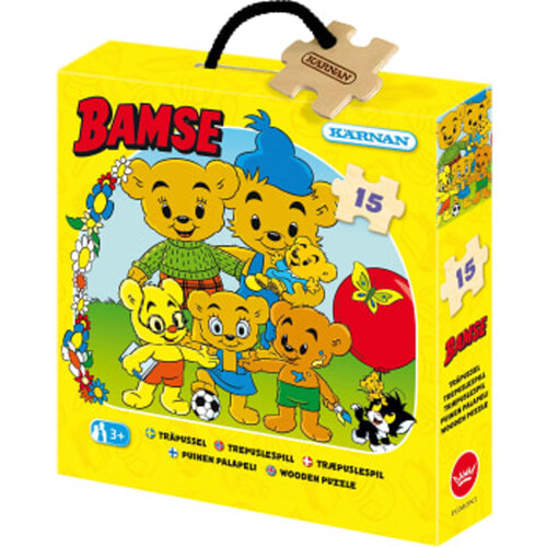 Pussel Bamse 15 bitar Kärnan