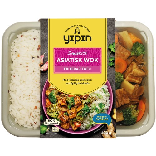 Wok Asiastisk Friterad Tofu 400g Yipin