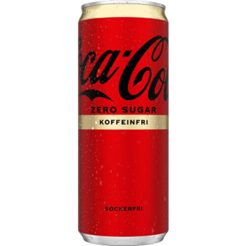 Läsk Cola Koffeinfri 33cl Coca-Cola
