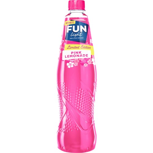 Lightdryck Pink Lemon Sockerfri 1l Fun Light