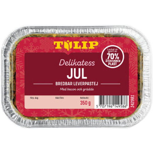 Julpastej Delikatess Bredbar 350g Tulip