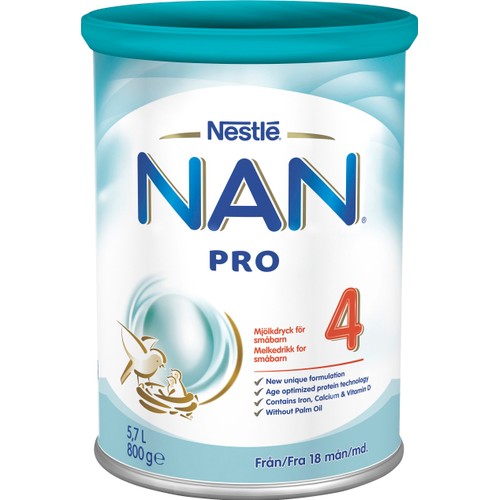 Mjölkersättning Nan Pro 4 18 mån 800g Nestle
