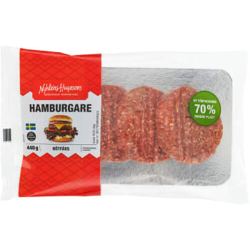 Hamburgare 110g 4-p Nyhléns Hugosons